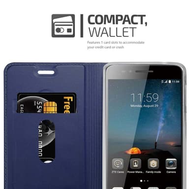 ZTE Blade A612 lommebokdeksel etui (blå)