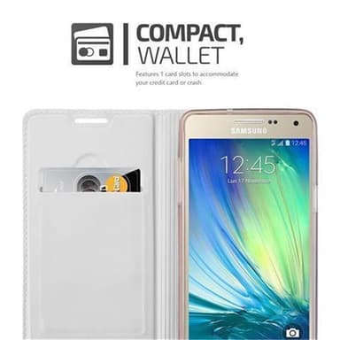 Samsung Galaxy A5 2015 lommebokdeksel etui (sølv)