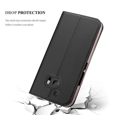 HTC ONE M10 lommebokdeksel etui (svart)