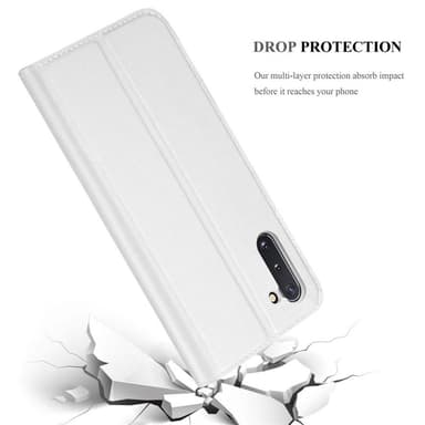 Samsung Galaxy NOTE 10 lommebokdeksel etui (sølv)