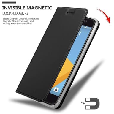 HTC ONE M10 lommebokdeksel etui (svart)