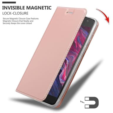 Motorola MOTO X4 lommebokdeksel etui (rosa)