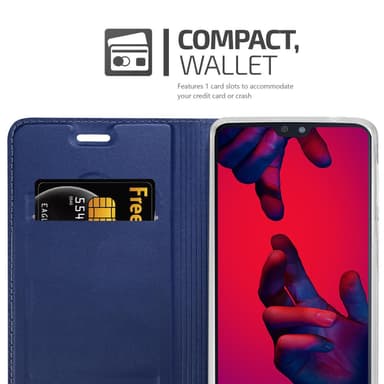 Huawei P20 PRO / P20 PLUS lommebokdeksel etui (blå)
