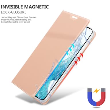 Samsung Galaxy S22 lommebokdeksel etui (rosa)