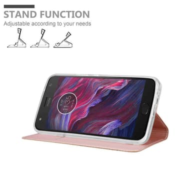 Motorola MOTO X4 lommebokdeksel etui (rosa)