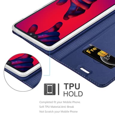 Huawei P20 PRO / P20 PLUS lommebokdeksel etui (blå)