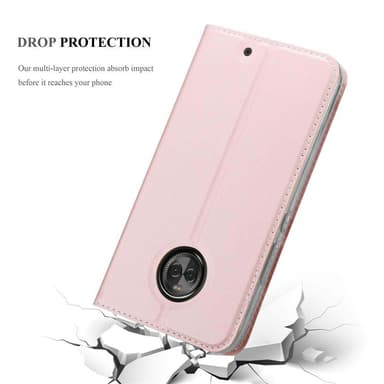 Motorola MOTO X4 lommebokdeksel etui (rosa)
