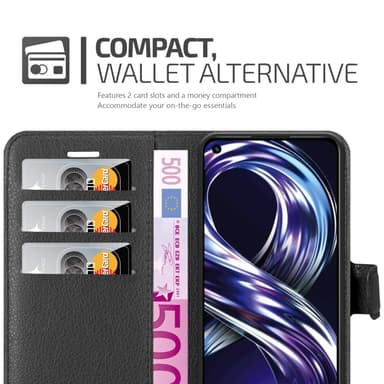 Realme 8i / Narzo 50 4G Deksel Etui Case (svart)