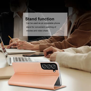 Samsung Galaxy S22 lommebokdeksel etui (rosa)