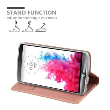 LG G3 lommebokdeksel etui (rosa)