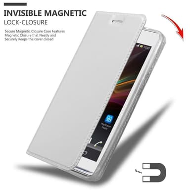 Sony Xperia SP lommebokdeksel etui (sølv)
