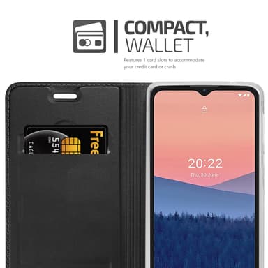 Nokia C21 lommebokdeksel etui (svart)