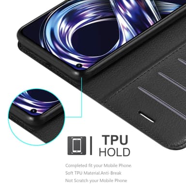 Realme 8i / Narzo 50 4G Deksel Etui Case (svart)