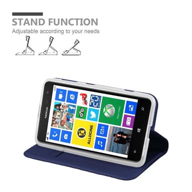 Nokia Lumia 625 lommebokdeksel etui (blå)