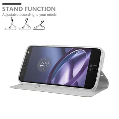 Motorola MOTO Z PLAY lommebokdeksel etui (sølv)