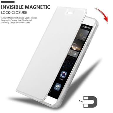 Huawei P8 lommebokdeksel etui (sølv)