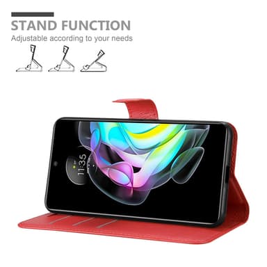 Motorola EDGE 20 Deksel Etui Case (rød)
