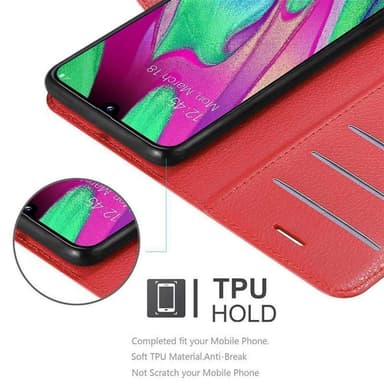 Samsung Galaxy A40 Deksel Etui Case (rød)