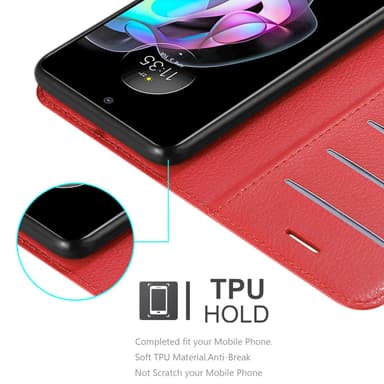 Motorola EDGE 20 Deksel Etui Case (rød)