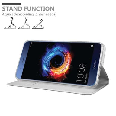 Honor 8 PRO lommebokdeksel etui (sølv)