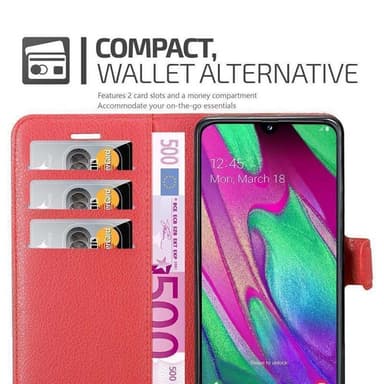 Samsung Galaxy A40 Deksel Etui Case (rød)