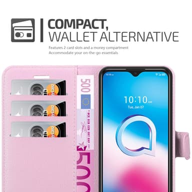 Alcatel 1S 2020 Deksel Etui Case (rosa)