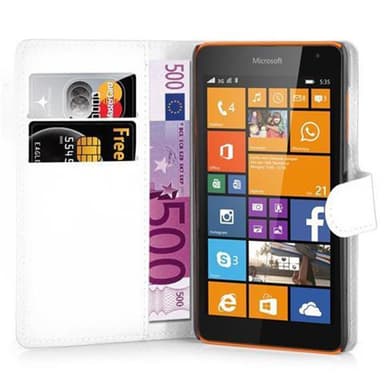 Nokia Lumia 535 Deksel Etui Case (hvit)
