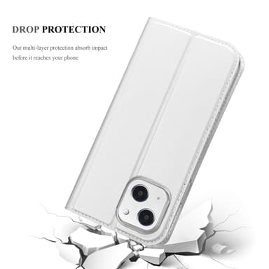 iPhone 13 MINI lommebokdeksel etui (sølv)