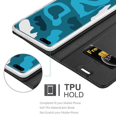 Huawei P40 PRO / P40 PRO+ lommebokdeksel etui (svart)