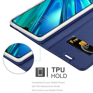 Realme 5 PRO / Realme Q lommebokdeksel etui (blå)