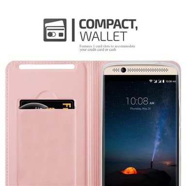 ZTE Axon 7 lommebokdeksel etui (rosa)
