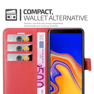 Samsung Galaxy J4 PLUS Deksel Etui Case (rød)