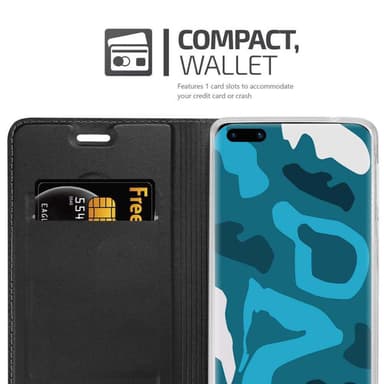 Huawei P40 PRO / P40 PRO+ lommebokdeksel etui (svart)