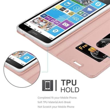 Nokia Lumia 1320 lommebokdeksel etui (rosa)