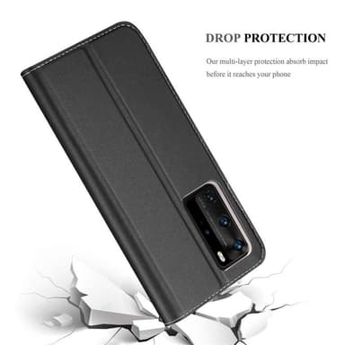 Huawei P40 PRO / P40 PRO+ lommebokdeksel etui (svart)