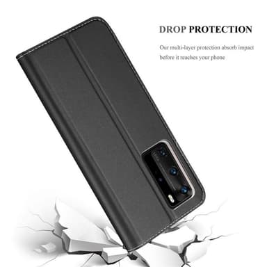 Huawei P40 PRO / P40 PRO+ lommebokdeksel etui (svart)