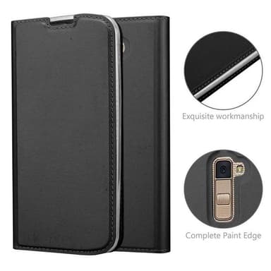 LG K10 2016 lommebokdeksel etui (svart)