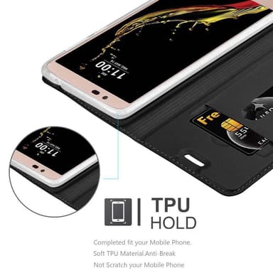 LG K10 2016 lommebokdeksel etui (svart)