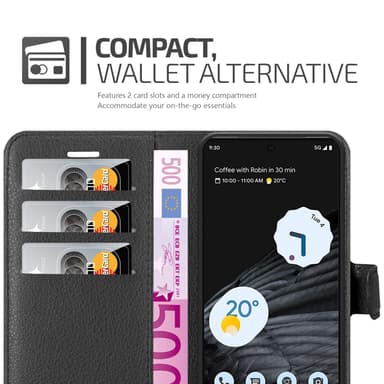 Google PIXEL 7 PRO Deksel Etui Case (Svart)