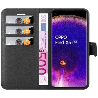 Oppo FIND X5 Deksel Etui Case (svart)