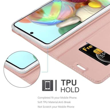Samsung Galaxy A71 4G lommebokdeksel etui (rosa)