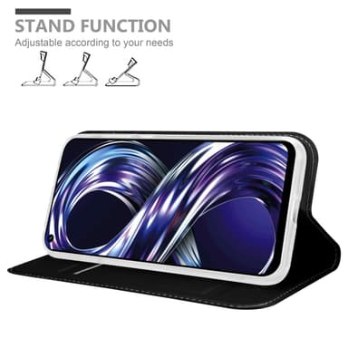 Realme 8i / Narzo 50 4G lommebokdeksel etui (svart)