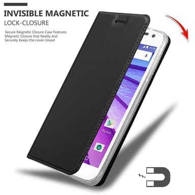 Motorola MOTO G3 lommebokdeksel etui (svart)