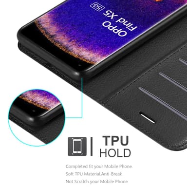 Oppo FIND X5 Deksel Etui Case (svart)