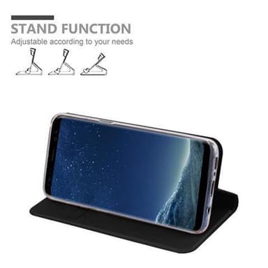 Samsung Galaxy S8 lommebokdeksel etui (svart)