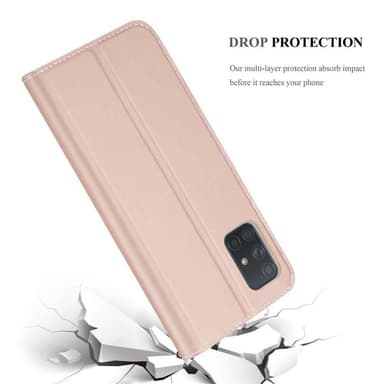 Samsung Galaxy A71 4G lommebokdeksel etui (rosa)