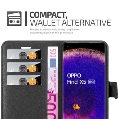 Oppo FIND X5 Deksel Etui Case (svart)