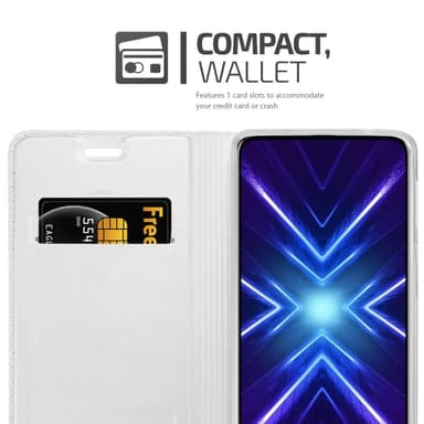 Honor 9X lommebokdeksel etui (sølv)