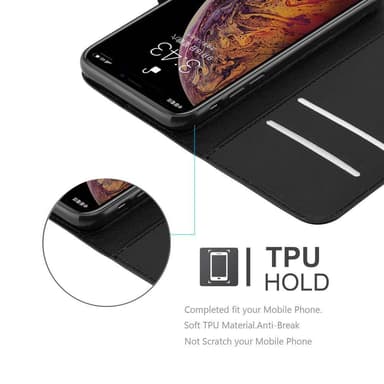 iPhone XS MAX Deksel Etui Case (svart)