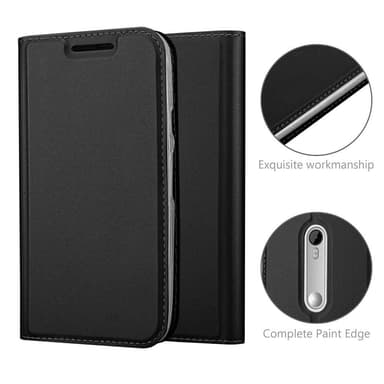 Motorola MOTO G3 lommebokdeksel etui (svart)